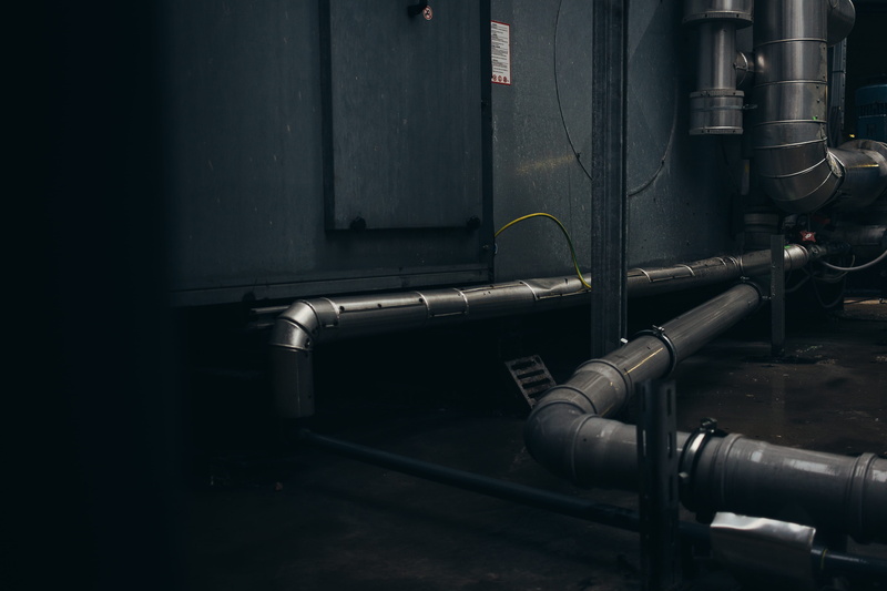connection, industrial, street, valve, wall, pvc, piping, pipe, gray, wall - building feature, pipe - tube, rooftop, pipeline, no people, water pipe, concrete