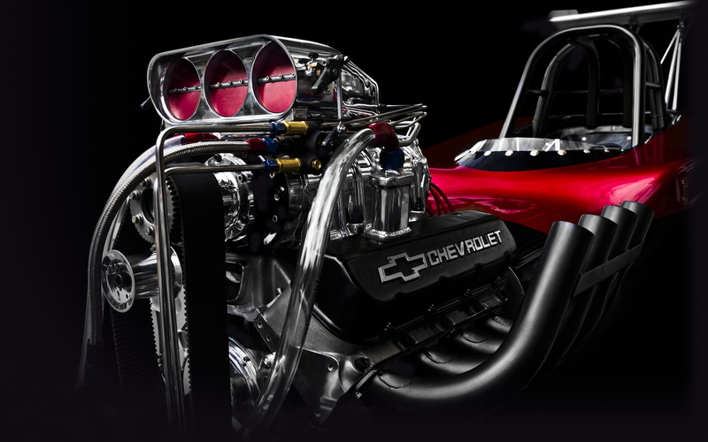 car, valve, chrome, chevrolet, 1080P, motor, black, turbocharger, red, engine
