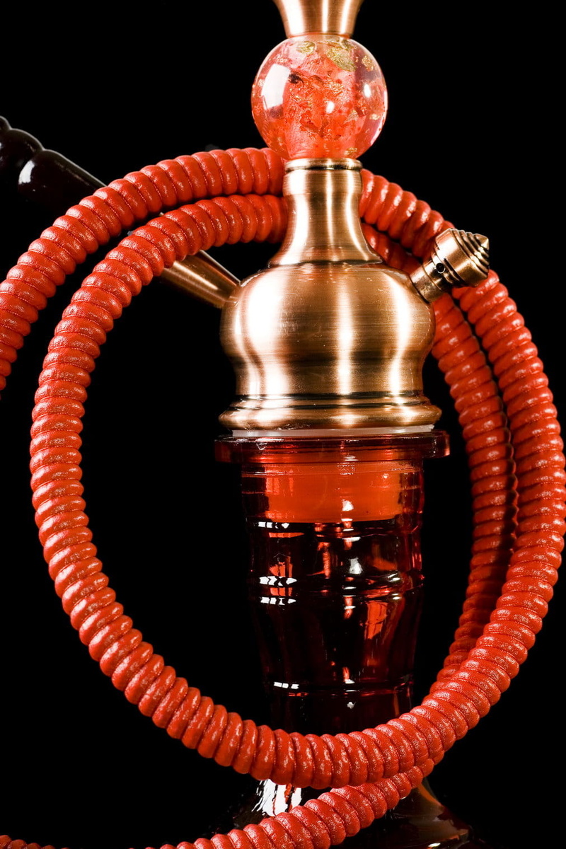 glowing, studio shot, reflection, red, marijuana, east, relaxation, nature, 720P, indoors, lighting equipment, hookah, luxury, glass, black, pattern, pipe