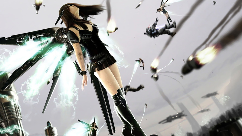 sunlight, fashion, science fiction, low angle view, young Adult, reflection, technology, cyborg, plant, people, women, nature, woman, 1080P, haired, flying