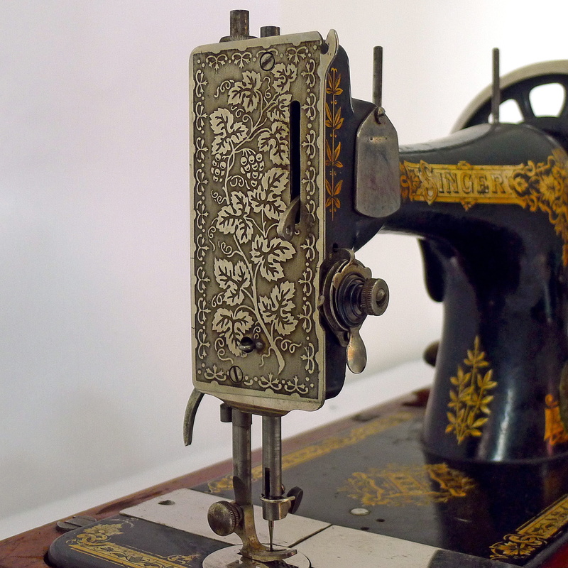 clothes, still life, indoors, sewing machine, dexterity, close-up, day, crafts, home interior, art and craft, table, manual, Sew, focus on foreground, fold