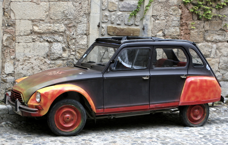 transportation, classic, retro styled, stationary, mode of transportation, architecture, european, citroen, retro, built structure, aged, icon, automobile