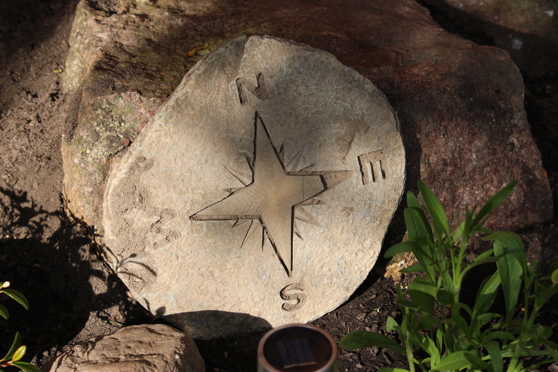 plant part, compass point, solid, success, direction, drawn, 5K, tombstone, plant, day, text, antique, high angle view, leaf, rock - object, windrose