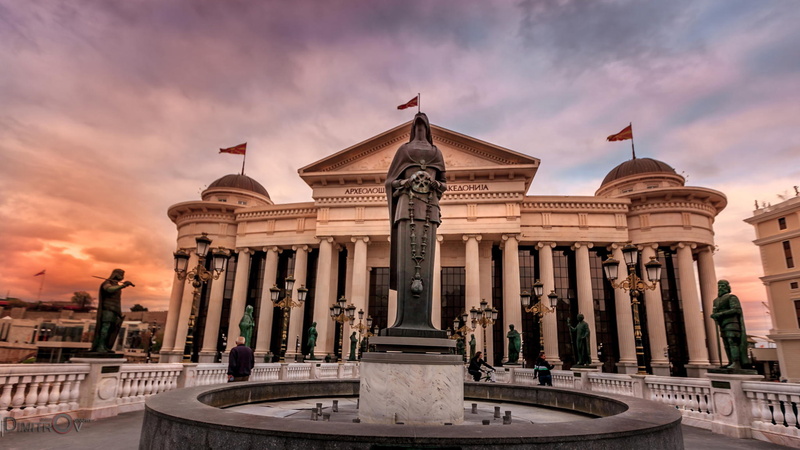 archaeological, art, river, 2K, skopje, national, vardar, museum, fountain, bridge, republic, macedonia