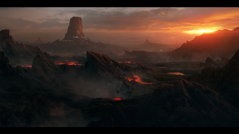 abstract, Landscapes, andree, digital, fantasy art, x, art, fantasy, artwork, hd, 720P, wallin