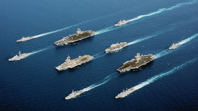motion, business, no people, warship, navy, ship, mode of transportation, military, on the move, sea, aerial view, transportation, nature, high angle view