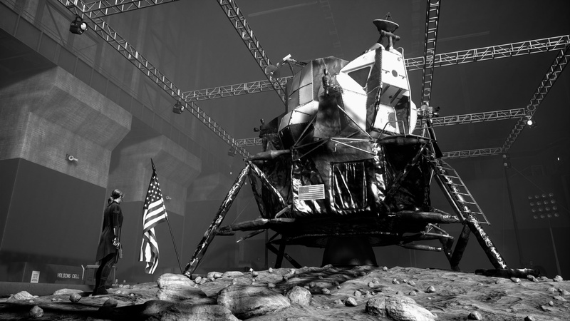 Control 2019 PC Game, 4K, Control, Lunar lander, American flag