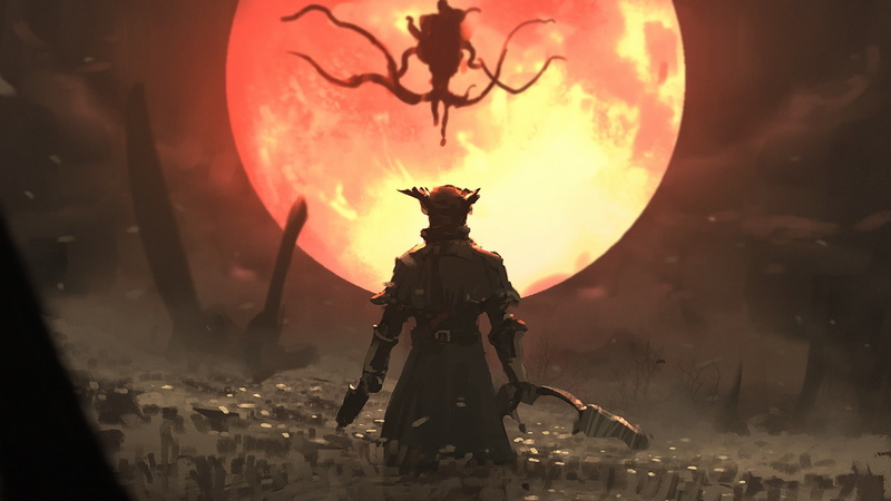 1080P, video games, Bloodborne, artwork