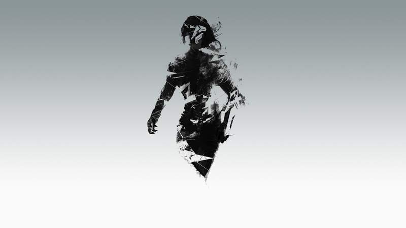 motion, 2K, black color, full length, jumping, silhouette, sky, human arm, video games, adult, females, digital composite, person, Mirrors Edge Catalyst