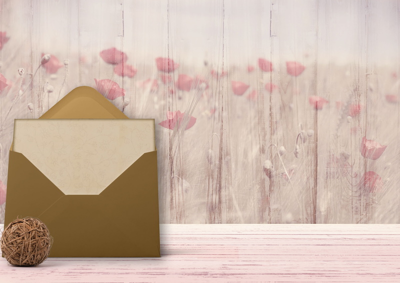 flowers, gold colored, floral, greeting, flower meadow, structure, coupon, write, wooden wall, paper, romantic, envelope, still life, old, mood, nature