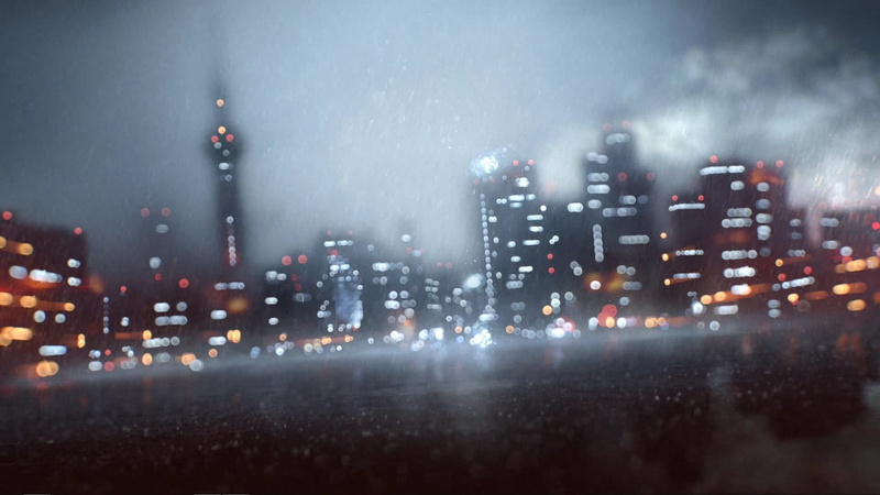 architecture, mixer, 1080P, Battlefield 4, no people, sky, nature, night, wet, cityscape, audio, illuminated, street, gray, rain, city life, black, water