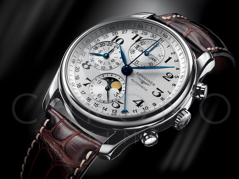 indoors, studio shot, gauge, stopwatch, backgrounds, classic, black background, elegance, chronograph, wrist, number, chrome, macro, round, accuracy, timer