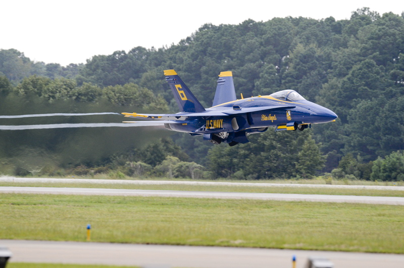demonstration, taking off, team, nature, usa, mode of transportation, airport runway, military, motion, navy blue angels, airplane, sky, aviation, airport