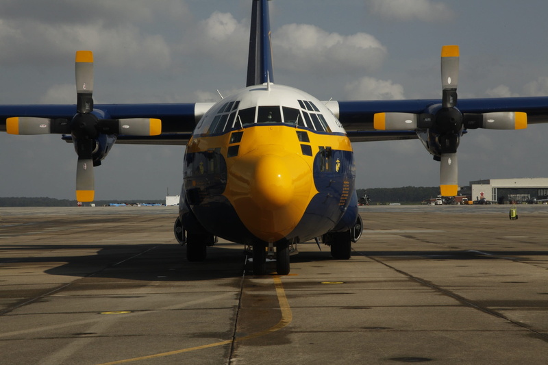 sky, flight demonstration squadron, cloud - sky, flight line, cargo, fat albert, day, blue angels, yellow, propeller, air force, airplane, aerospace industry