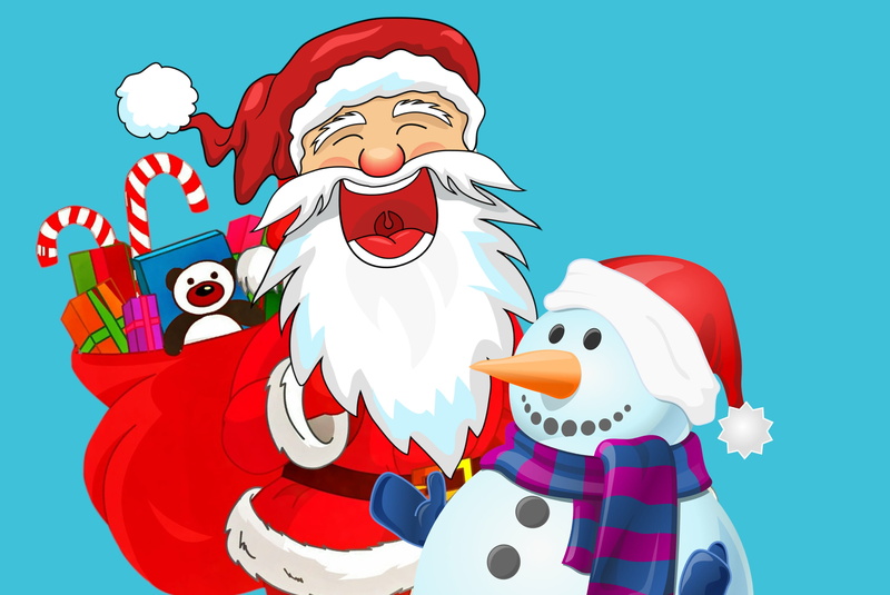 santa claus, happiness, 2019, iceman, smiling, merry, two people, funny, emotion, red, year, holiday - event, newyear, eve, costume, 2K, joy, laughing