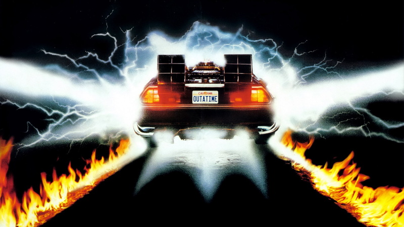 1080P, digital art, Back To The Future, DeLorean, car, movies, DMC