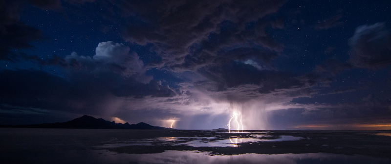 landscape, clouds, thunderstorm, sea, water, lightning, dark, storm, beauty in nature, land, sky, no people, dramatic sky, mountain, cloud - sky, scenics - nature
