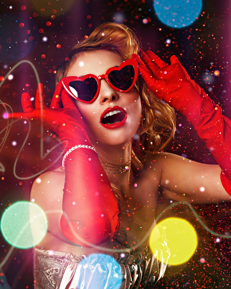 event, fashion, beauty, entertainment, festival, glamour, waist up, 4K, celebration, young adult, session, carnival, disco, new years eve, happiness, party