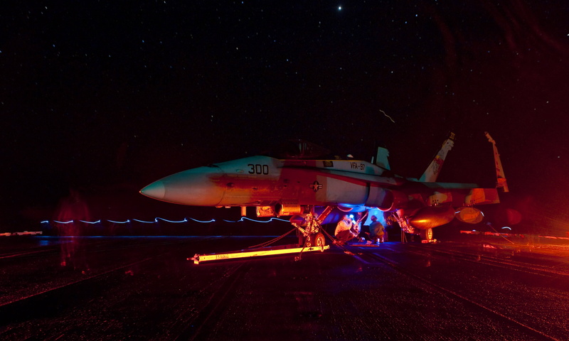 stars, illuminated, 4K, road, sailors, outside, airport runway, nature, no people, technology, space, lights, reflections, mode of transportation, jet
