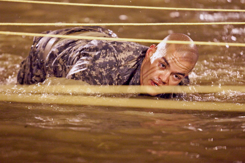 wet, indoors, soldier, outside, military, exercise, drenched, looking at camera, real people, crawling, army, water, adult, training, nature, males, swimming