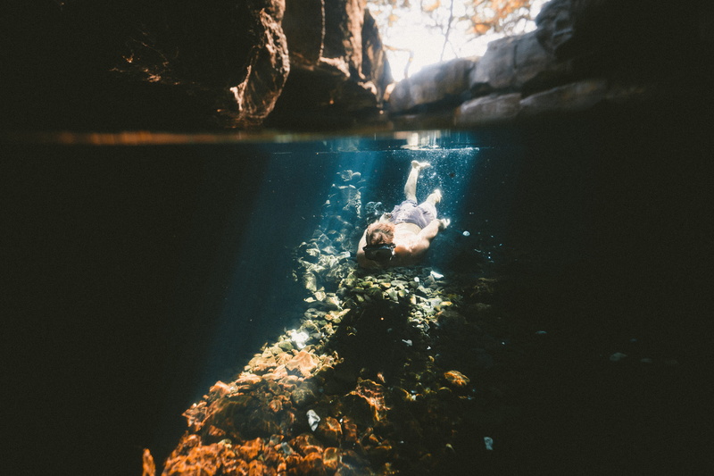 diving into water, cave, sea, island, islands, rock, paradise, nature, outdoors, coast, wearing, exploration, beach, swim, person, goggles, vacations, underwater diving
