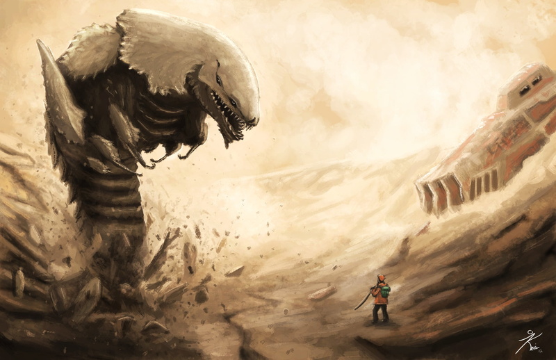 people, painting, travel, serpent, geology, solid, nature, real people, men, facing, fantasy art, boy, snake, mountain, creature, rock, travel destinations