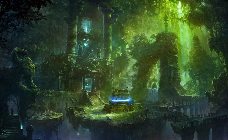 ladder, famous Place, art and craft, tomb, castle, lighting equipment, representation, nature, no people, building exterior, 1080P, acrylic Painting, art