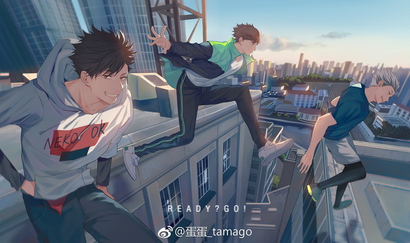 Tōru Oikawa, Tetsurō Kuroo, 1080P, Haikyu!!, Kōtarō Bokuto, Anime