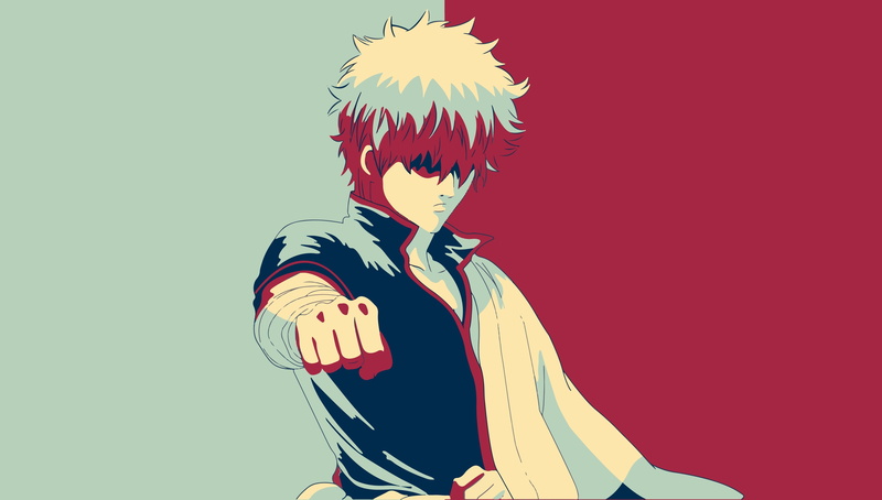 anime, Sakata Gintoki, 4K, anime boys, Gintama