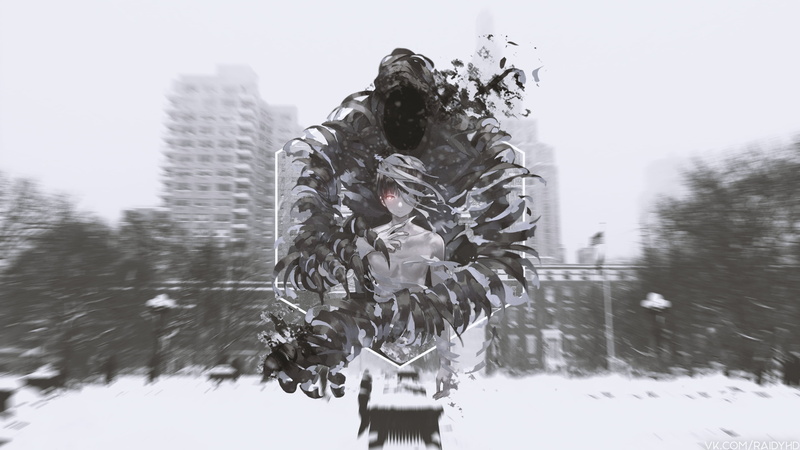 anime, 4K, anime boys, Ajin, picture-in-picture