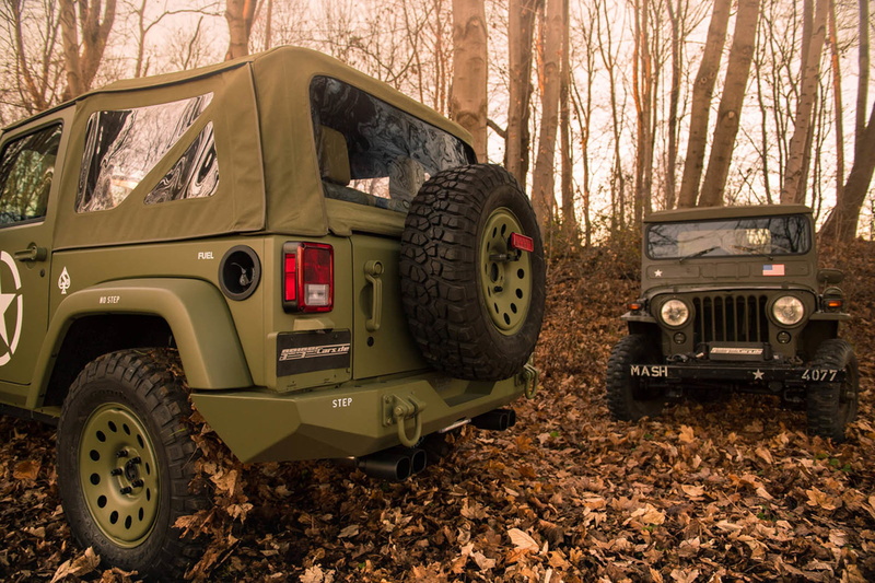 2017, wrangler, jeep, geiger-willys, military, tuning, 4x4, (jk), 4K