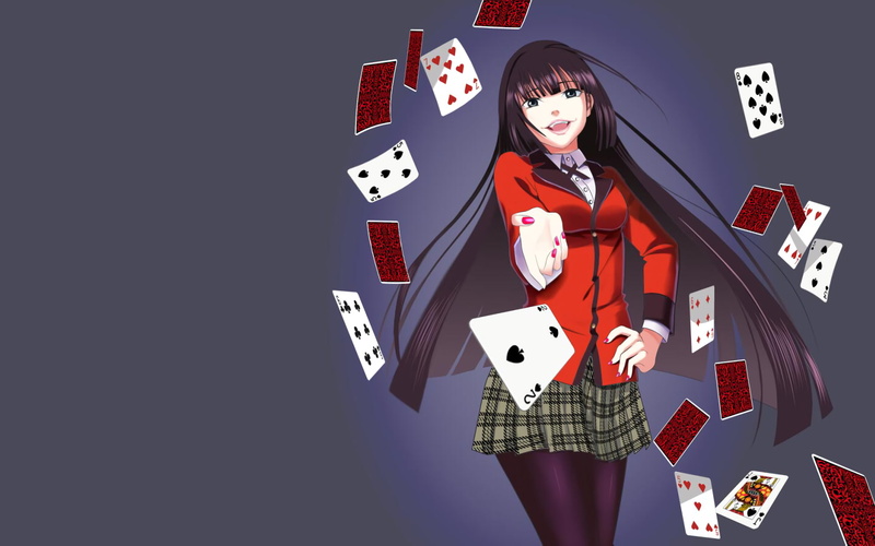 Jabami Yumeko, 1080P, anime girls, Kakegurui
