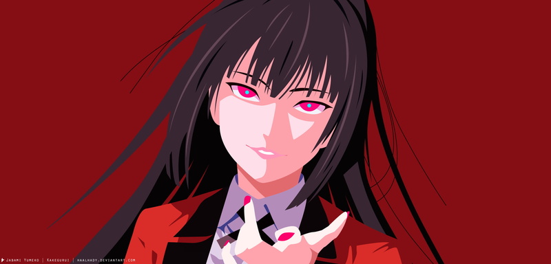 1080P, Anime, Kakegurui, Yumeko Jabami