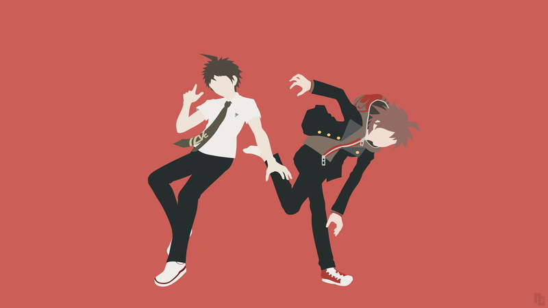 Makoto Naegi, Danganronpa, 4K, Hajime Hinata