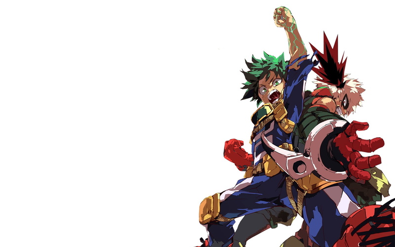 human representation, low angle view, male likeness, blue, day, Midoriya Izuku, leaf, celebration, sky, clear sky, 1080P, nature, green, outdoors, no people