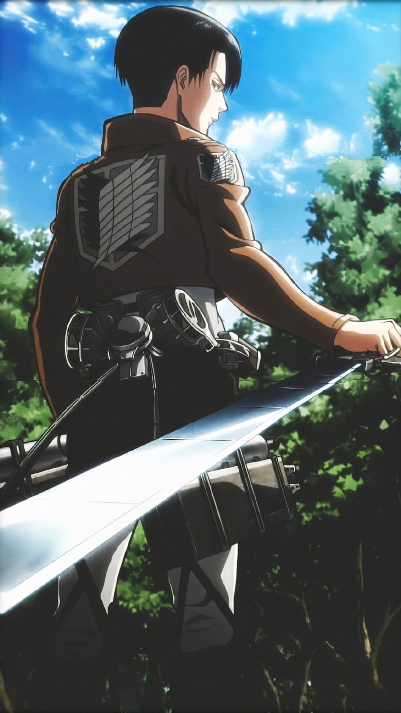 Shingeki no Kyojin, 1080P, digital art, Levi Ackerman