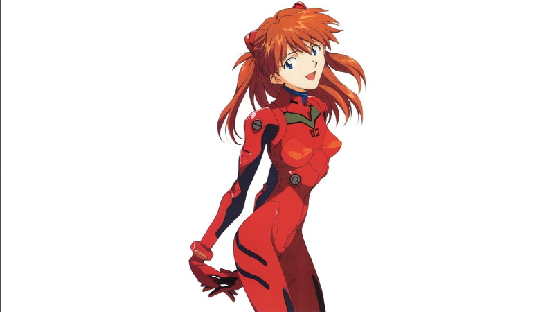 copy space, redhead, red, plugsuit, representation, 1080P, females, dyed red hair, young women, Neon Genesis Evangelion, art and craft, indoors, women