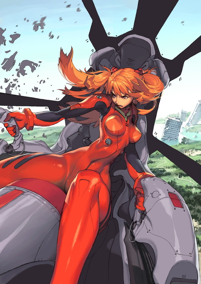langley, redheads, neon, evangelion, plugsuit, 720P, hd, soryu, genesis, anime, art, latex, asuka, girls