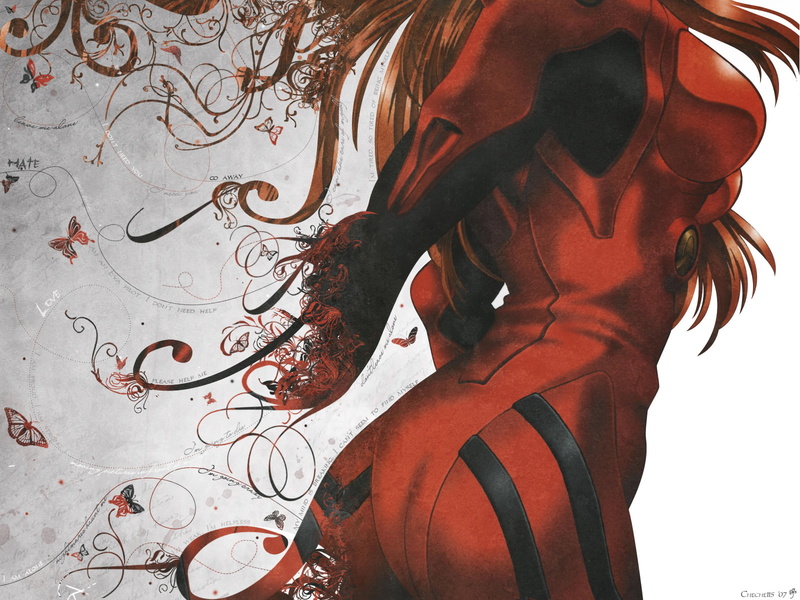 soryu, asuka, evangelion, anime, genesis, hd, langley, abstract, neon, 720P, plugsuit, digital/artwork