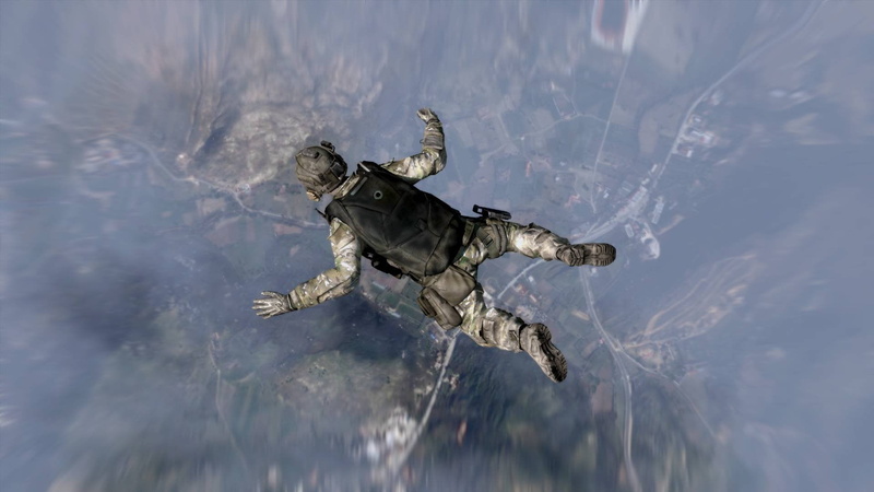 adventure, sport, paragliding, water, sky, soldier, nature, day, people, ground, action, outdoors, animal wildlife, hands, mid-air, selective focus, armed forces