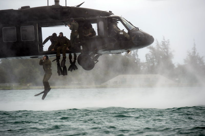 motion, armed Forces, transportation, chopper, adventure, full length, people, jump, helocasting, mid-air, nature, aquatic sport, adult, real people, transport