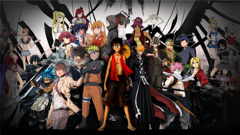 Sakura Haruno, Ichigo Kurosaki, Natsu Dragneel, Nami (One Piece), Naruto Uzumaki, Monkey D. Luffy, 1080P, Anime, Crossover, Erza Scarlet, Lucy Heartfilia