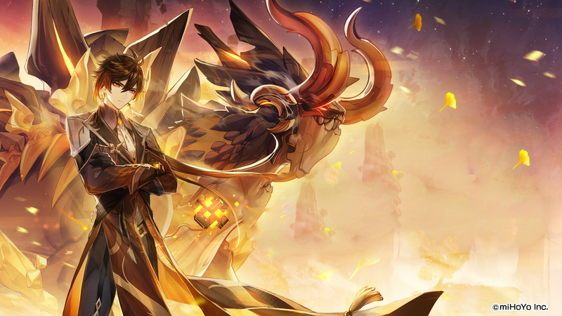 Zhongli (Genshin Impact), Genshin Impact, 1080P, anime boys