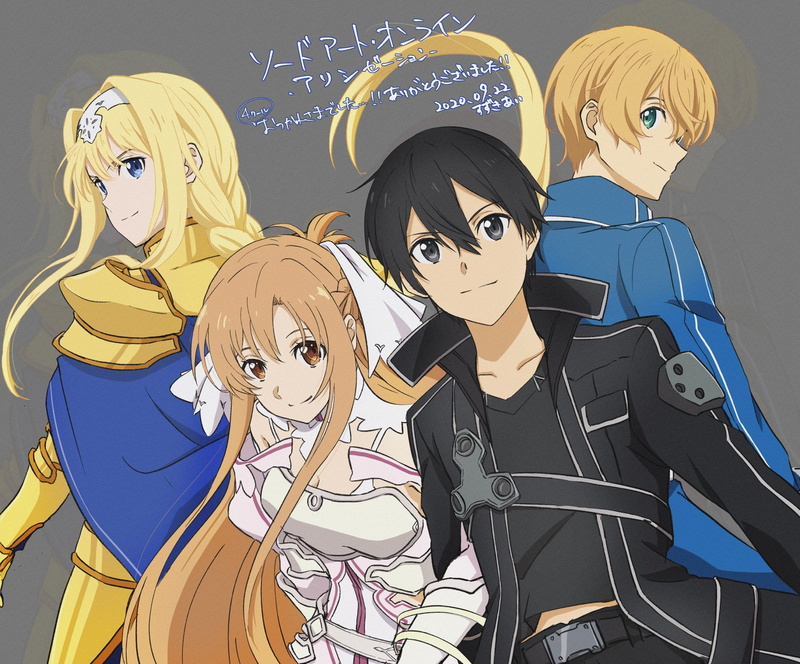 SwordArtOnline, Asuna (Sword Art Online), 1080P, Kirito (Sword Art Online), anime girls
