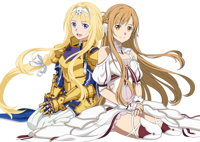 Kirito (Sword Art Online), SwordArtOnline, anime girls, 1080P, Asuna (Sword Art Online)