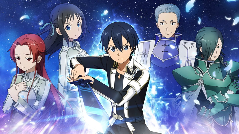 Kirito (Sword Art Online), 1080P, anime girls, SwordArtOnline, Asuna (Sword Art Online)
