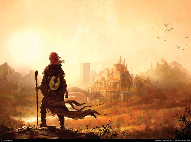 book covers, chronicle, cityscapes, 720P, kvothe, entertainment, hd, bard, art, covers, buildings, music, kingkiller, book, lute