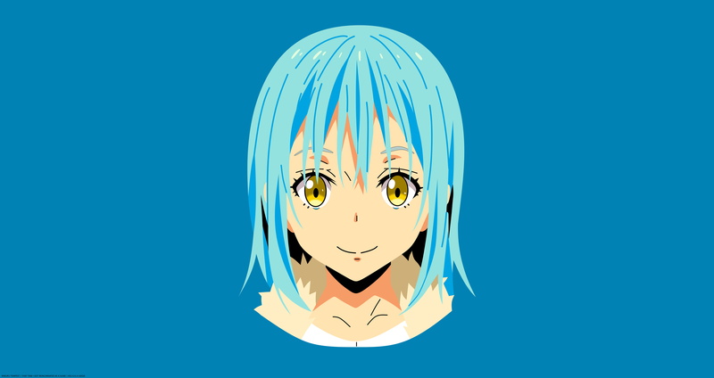 Smile, That Time I Got Reincarnated as a Slime, Girl, Face, Rimuru Tempest, 8K, Minimalist, Anime