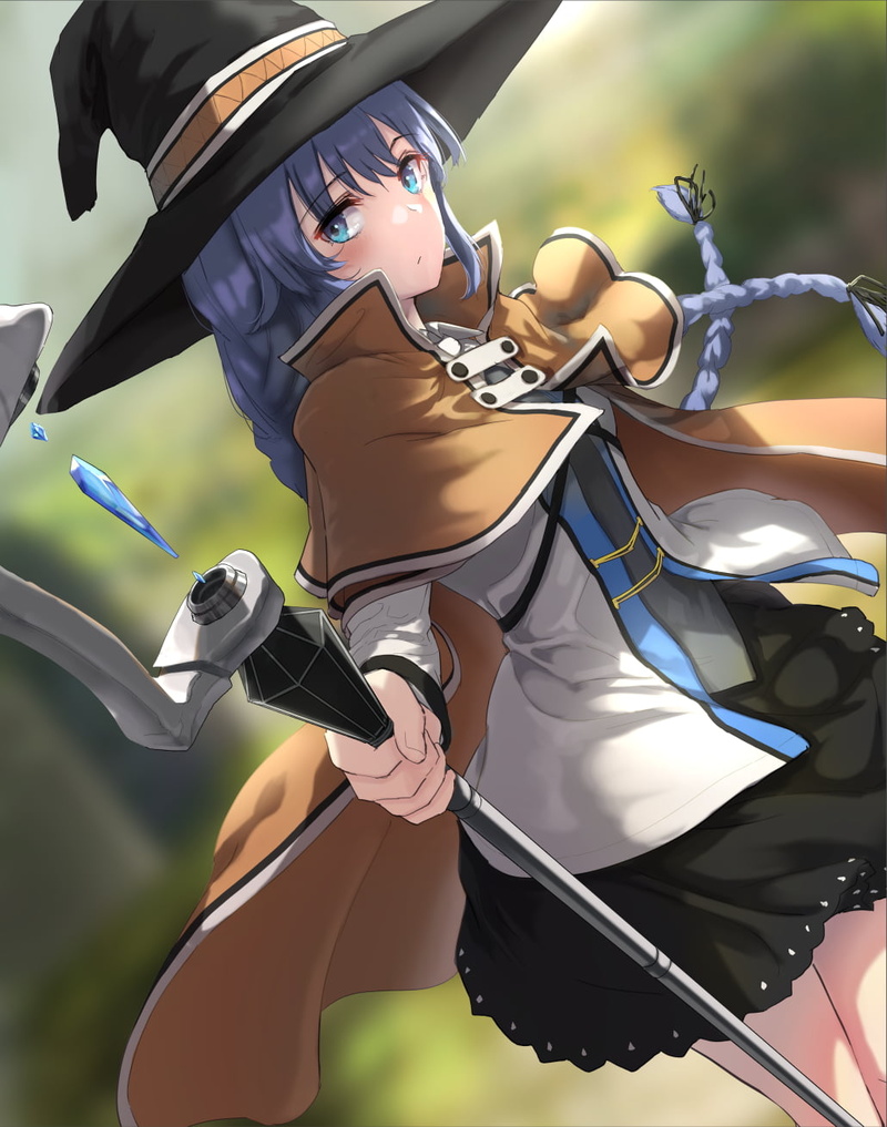 720P, blue hair, Mushoku Tensei, anime girls, Roxy Migurdia (Mushoku Tensei), portrait display