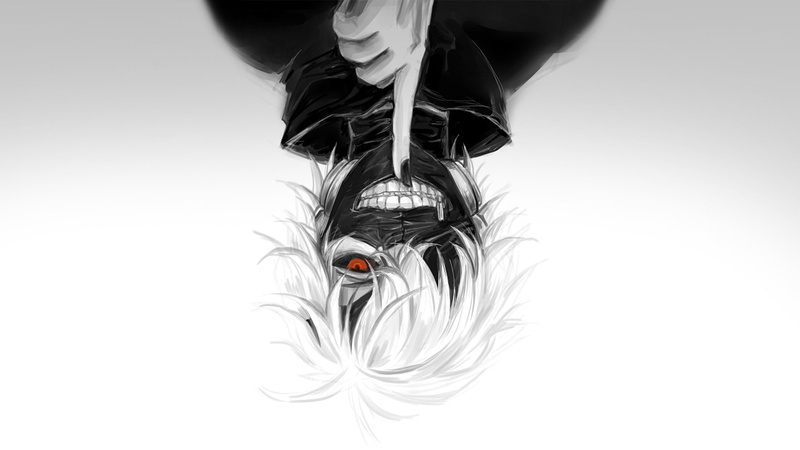 Kaneki Ken, anime, 1080P, selective coloring, anime boys